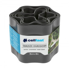 Газонный бордюр Cellfast 15 см x 9 м черный 30-052