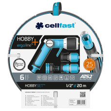 Набор для полива Cellfast HOBBY ATS2™ 1/2” 20 м + комплект соединителей ERGO 16-209
