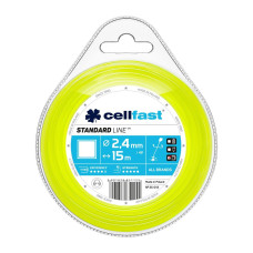 Леска для триммера Cellfast "квадрат" 2.4мм х 15м 35-013