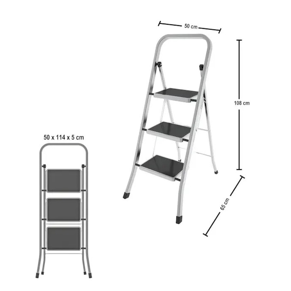 Лестница Colombo Factotum Alu 3 ступени (G110AT3W)