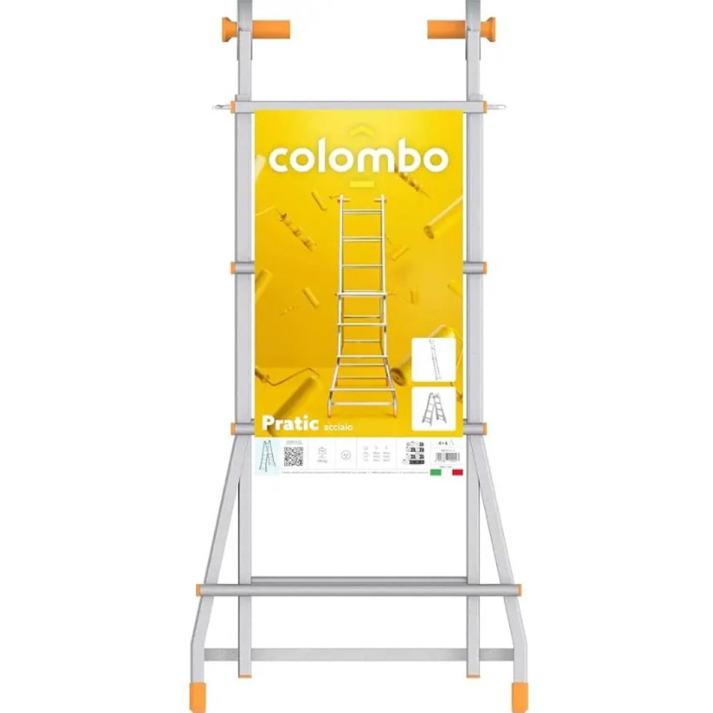 Драбина телескопічна Colombo Pratic 4+4 Steel (PRATIC4+4ACC)