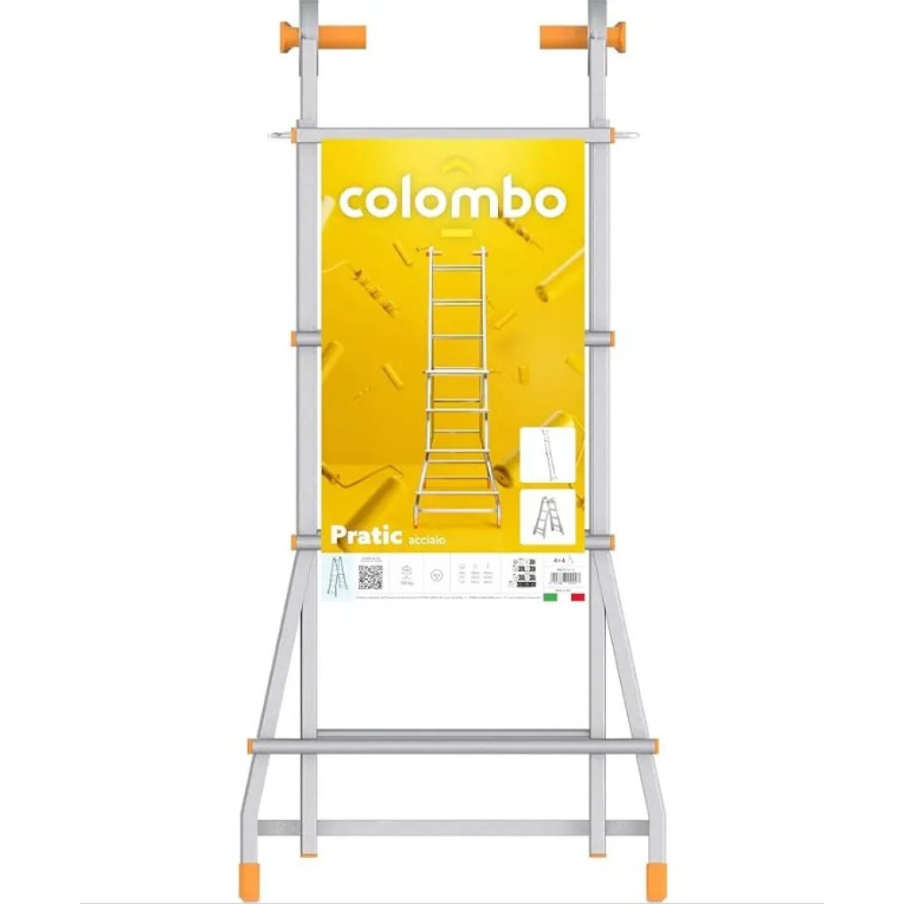 Лестница телескопическая Colombo Pratic 4+5 Steel (PRATIC4+5ACC)