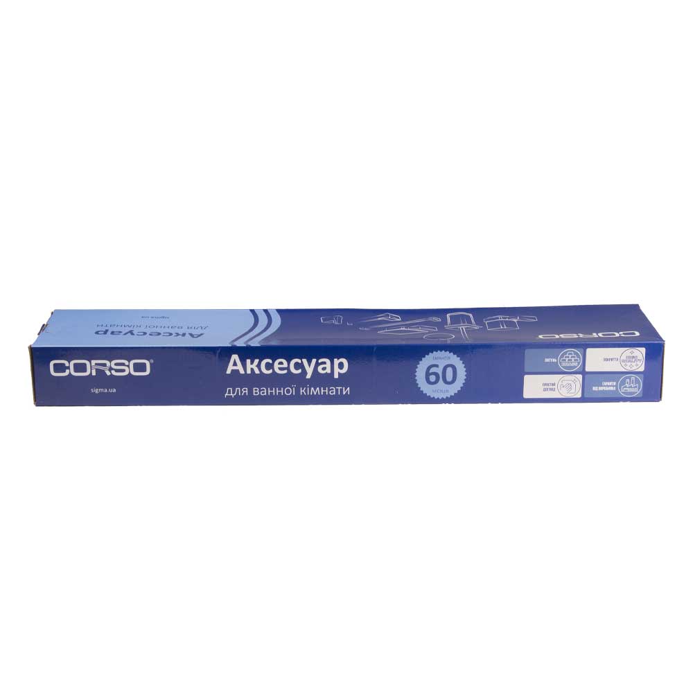 Тримач для рушників Corso ARNO 600×125×30мм CORSO (9687901)