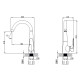Смеситель для кухни Corso MAGGIORE BE-4B122C