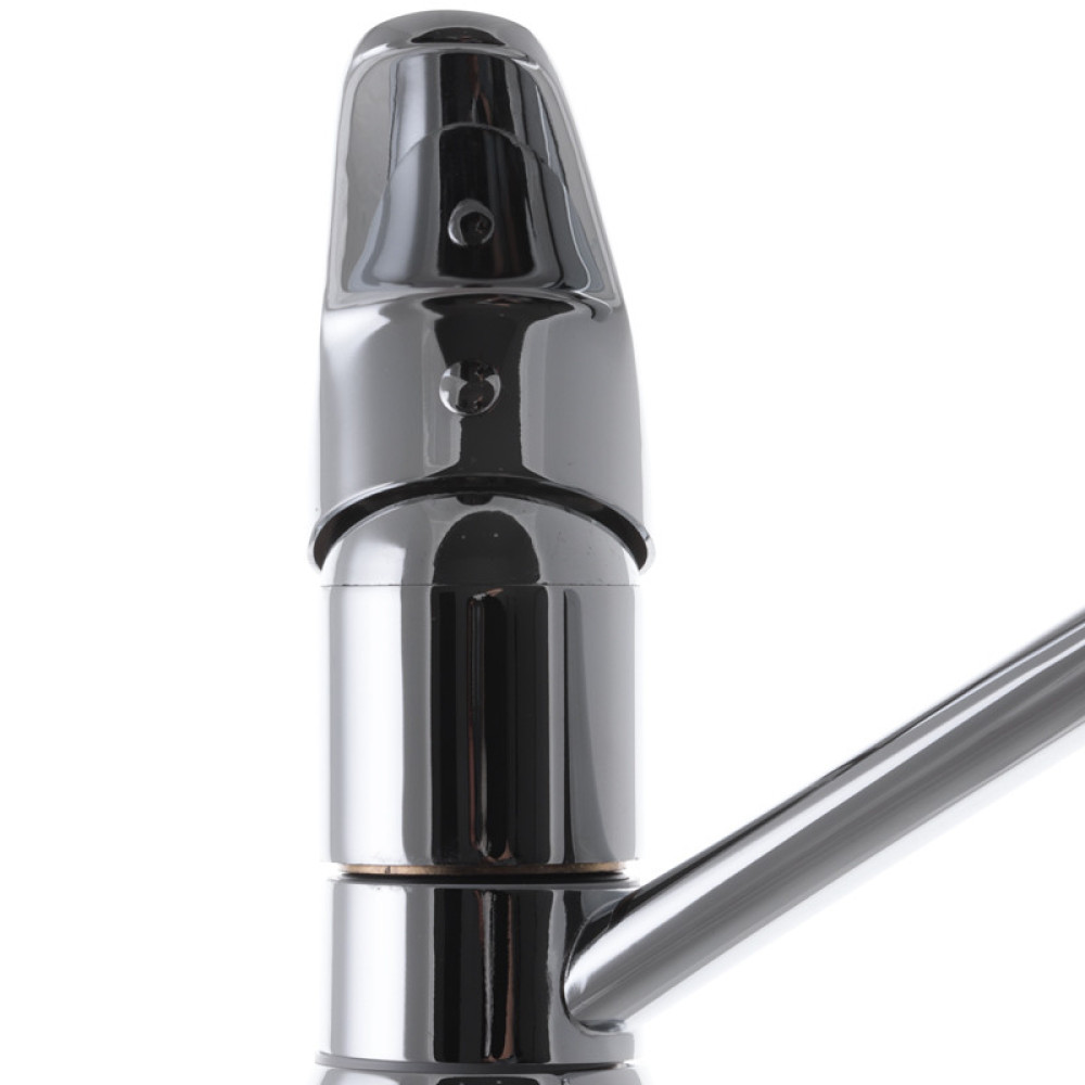 Змішувач для кухні CRON MAGIC 555 чорна ручка CR0108