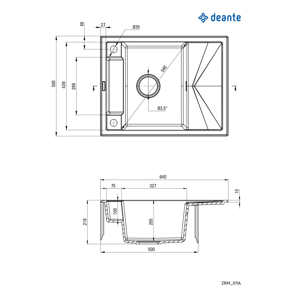 Кухонна мийка DEANTE Magnetic ZRM_A11A