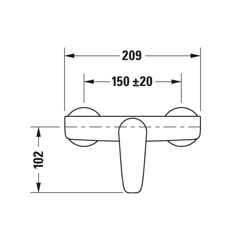 Змішувач для душу Duravit B.1 B14230000010