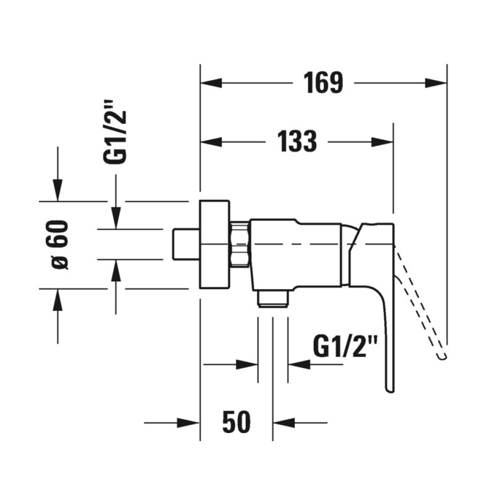 Змішувач для душу Duravit B.1 B14230000010