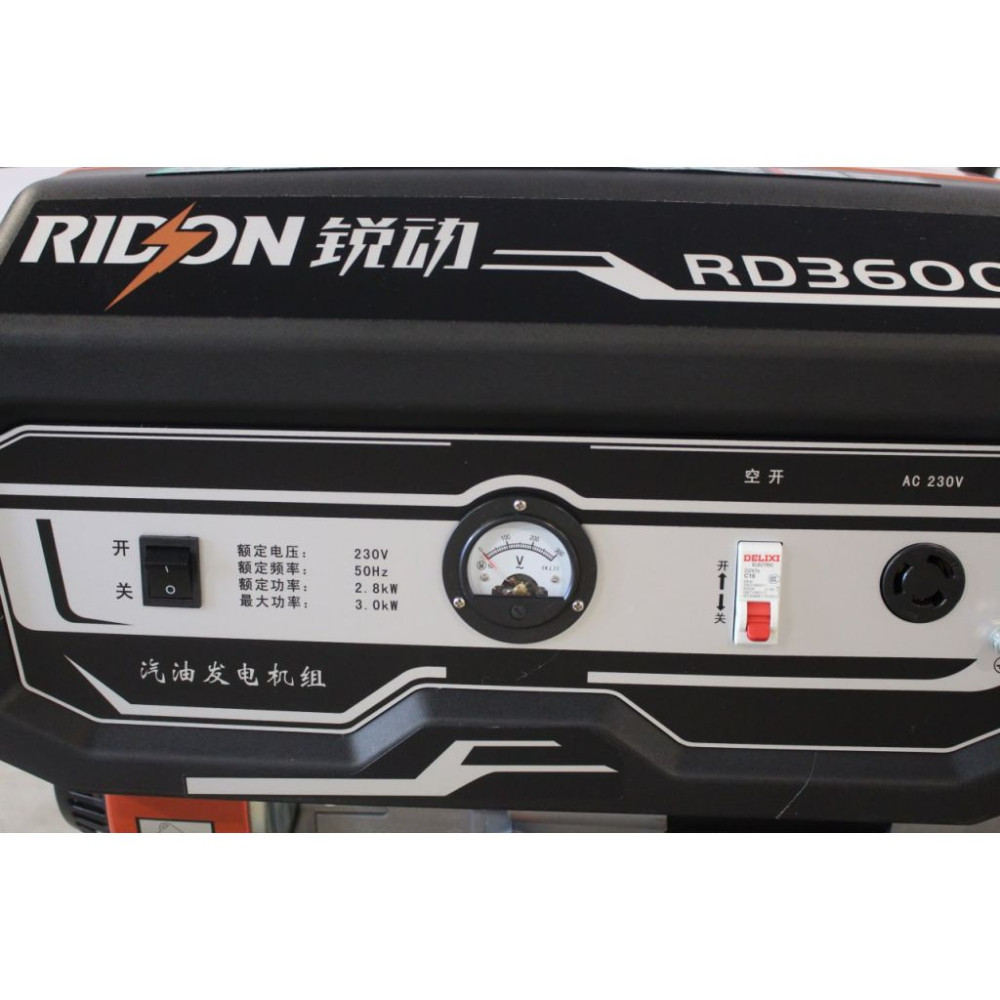 Бензиновий генератор EF Power 2,8/3,0 кВт, однофазний, ручний запуск (RD3600)