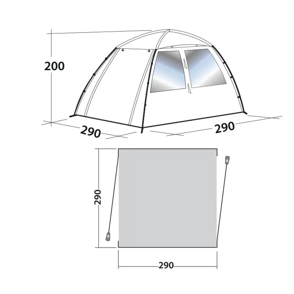 Шатро Easy Camp Daytent Granite Grey (120327) 928284