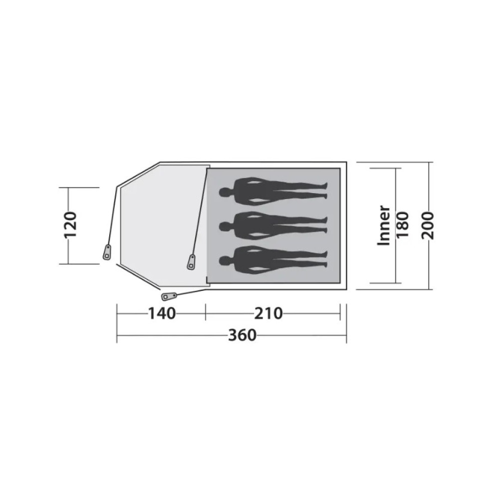 Намет Easy Camp Eclipse 300 Rustic Green (120386)