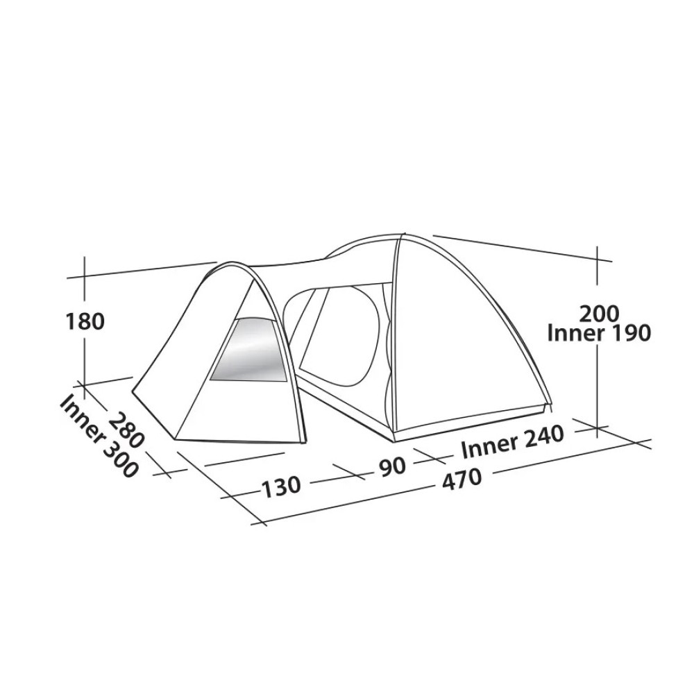 Намет п'ятимісний Easy Camp Eclipse 500 Rustic Green (120387) 928899
