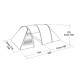 Намет тримісний Easy Camp Galaxy 300 Rustic Green (120390) 928901