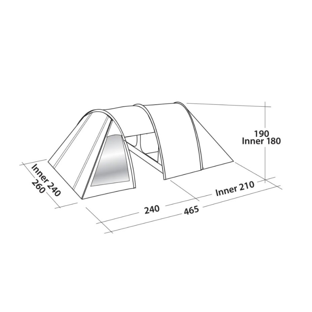 Намет чотиримісний Easy Camp Galaxy 400 Steel Blue (120413) 929573