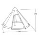 Намет восьмимісний Easy Camp Moonlight Tipi Grey (120381) 929575