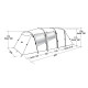 Намет шестимісний Easy Camp Huntsville Twin 600 Green/Grey (120409) 929579