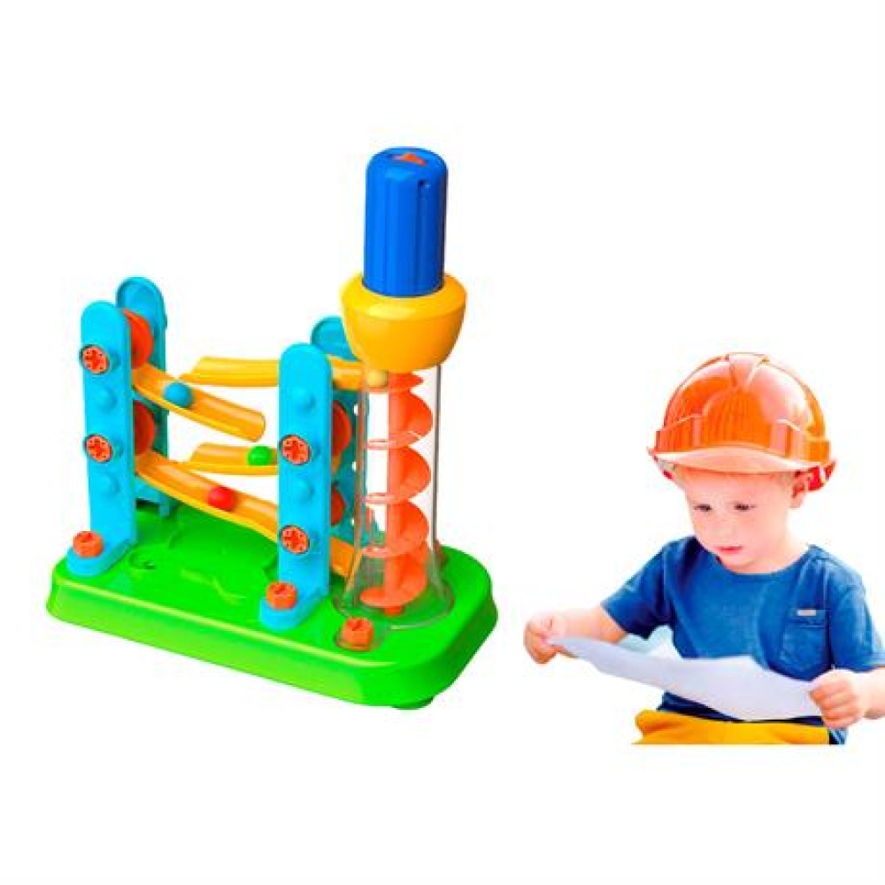 Конструктор Edu-Toys Гірка-зигзаг із інструментами