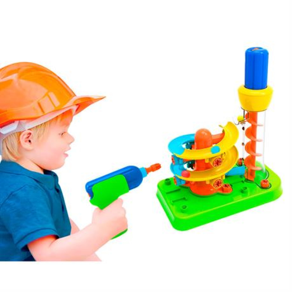 Конструктор Edu-Toys Горка-спираль с инструментами