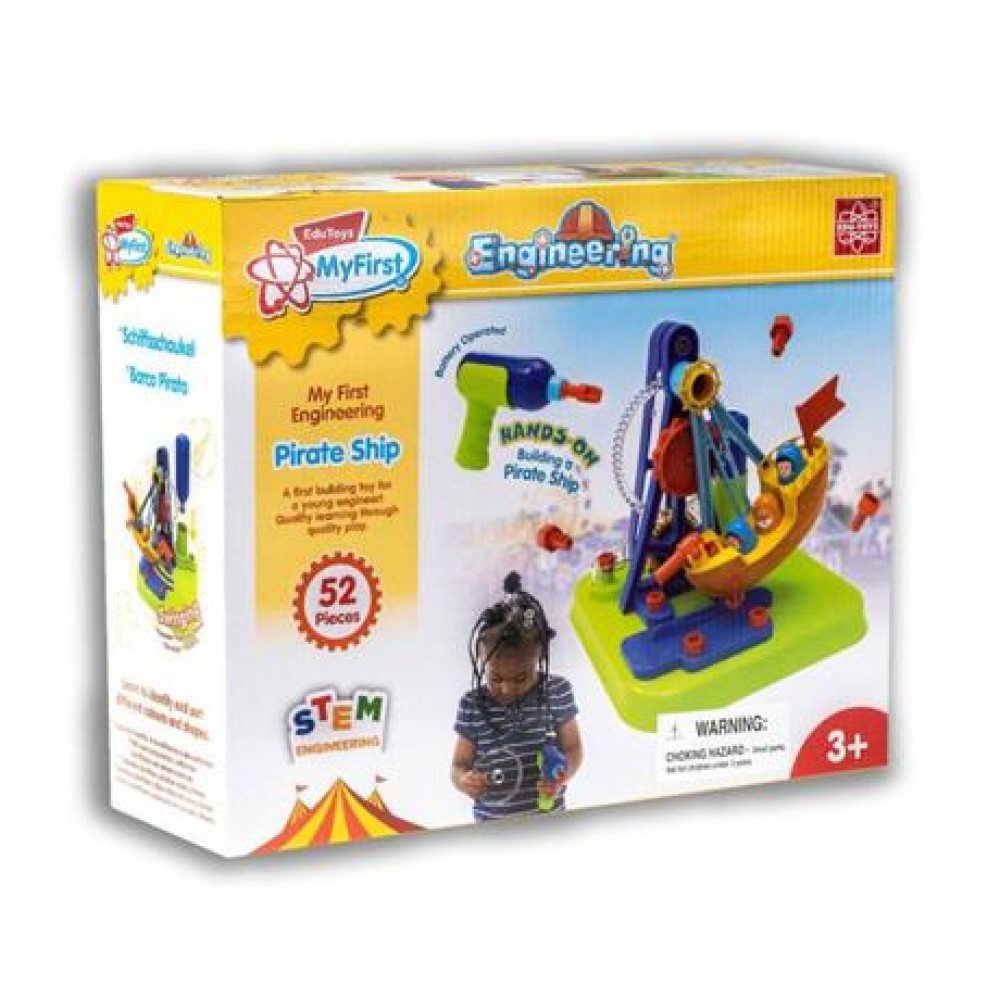 Конструктор Edu-Toys Піратський корабель із інструментами