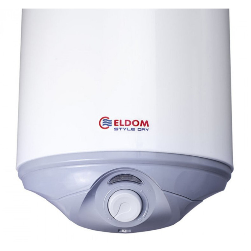 Водонагреватель Eldom STYLE DRY 80 л, 2,0 кВт, "сухой" ТЭН, вертикальный, цилиндрический, белый (72265WD)