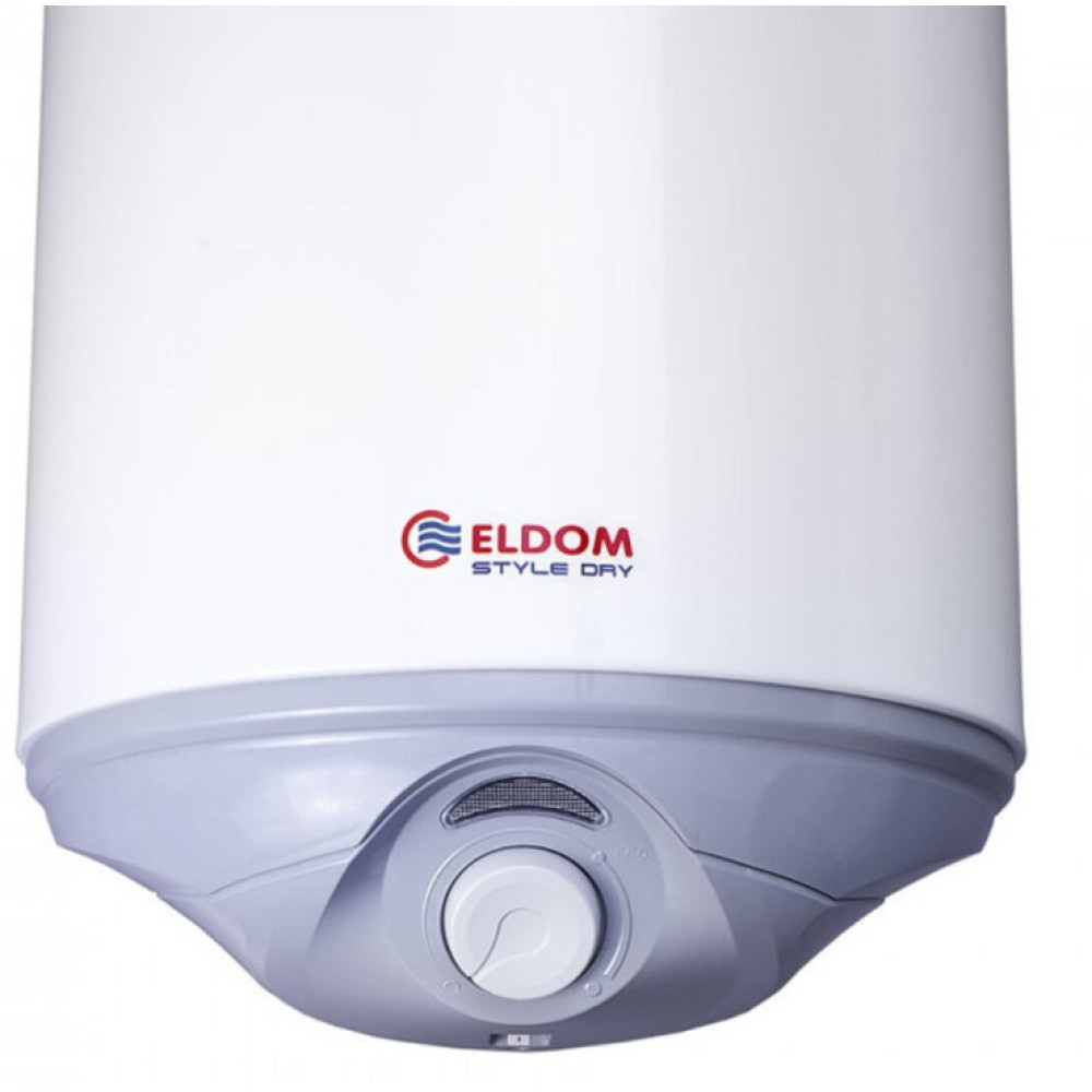 Водонагрівач Eldom STYLE 50 л, 1500 Вт, "мокрий" ТЕН, вертикальний, SLIM, білий (72267W)