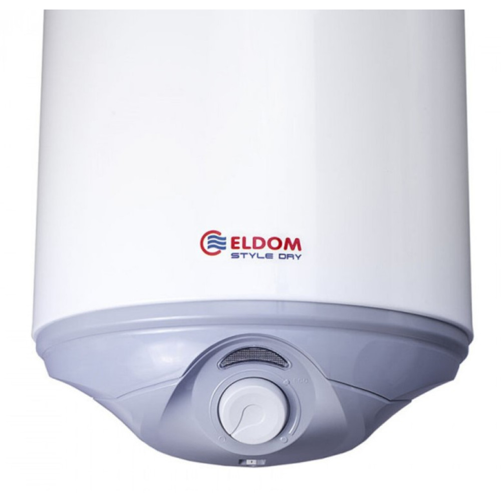 Водонагреватель Eldom STYLE DRY 50 л, 1,6 кВт, "сухой" ТЭН, вертикальный, SLIM, белый (72267WD)