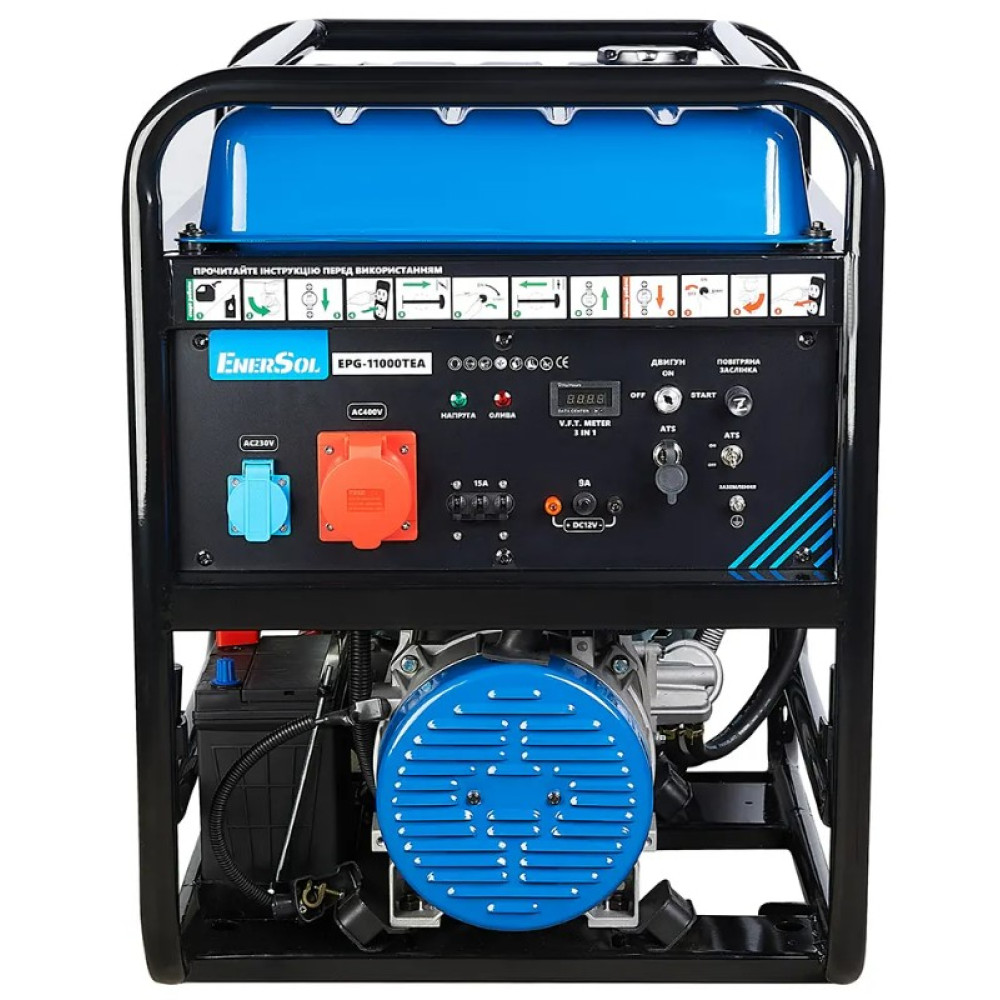 Генератор бензиновый EnerSol 10/11 кВт 3- фазный EPG-11000TEA