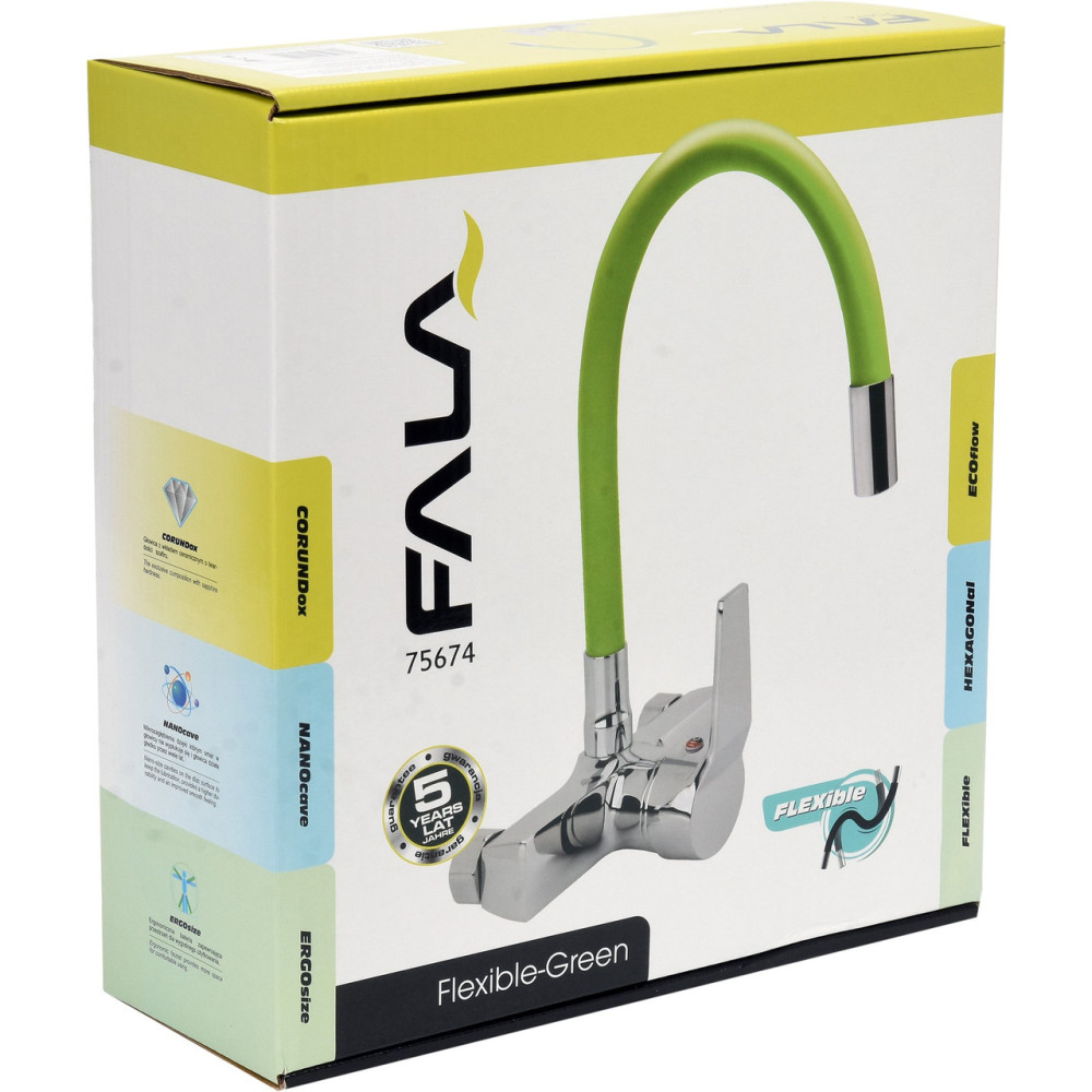 Змішувач FALA FLEXIBLE настінний 75674