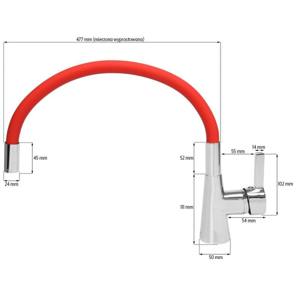 Змішувач для раковини FALA FLEXIBLE 75707