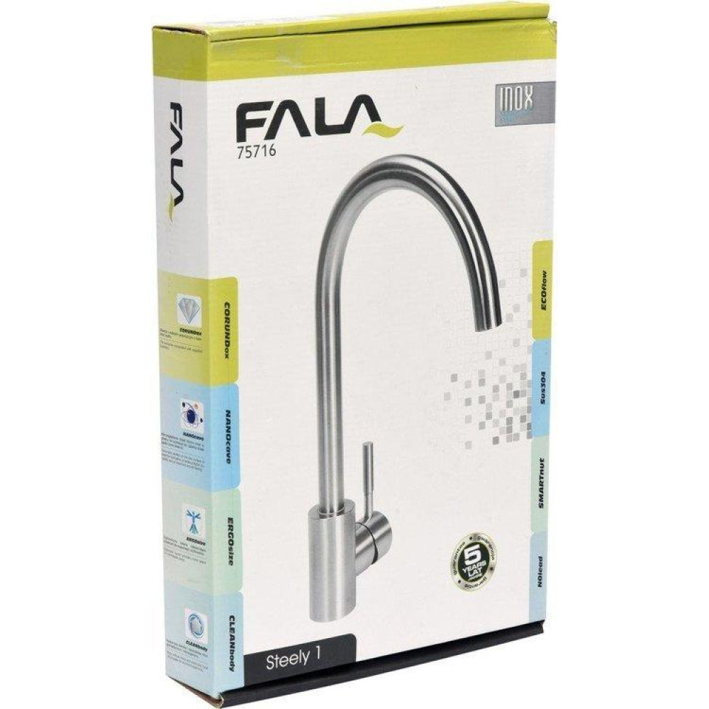 Змішувач для раковини FALA STEELY 1 75716