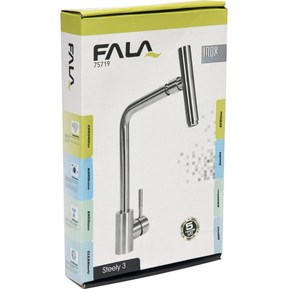 Змішувач для раковини FALA STEELY 3 75719