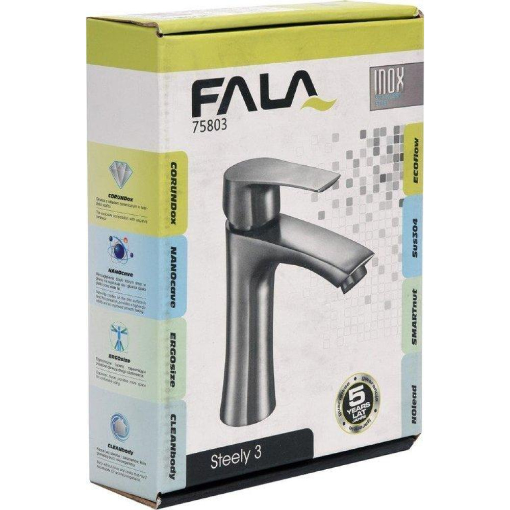 Змішувач для раковини FALA STEELY 3 75803