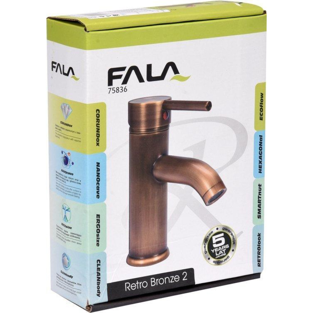 Змішувач для раковини FALA RETRO BRONZE 2 75836