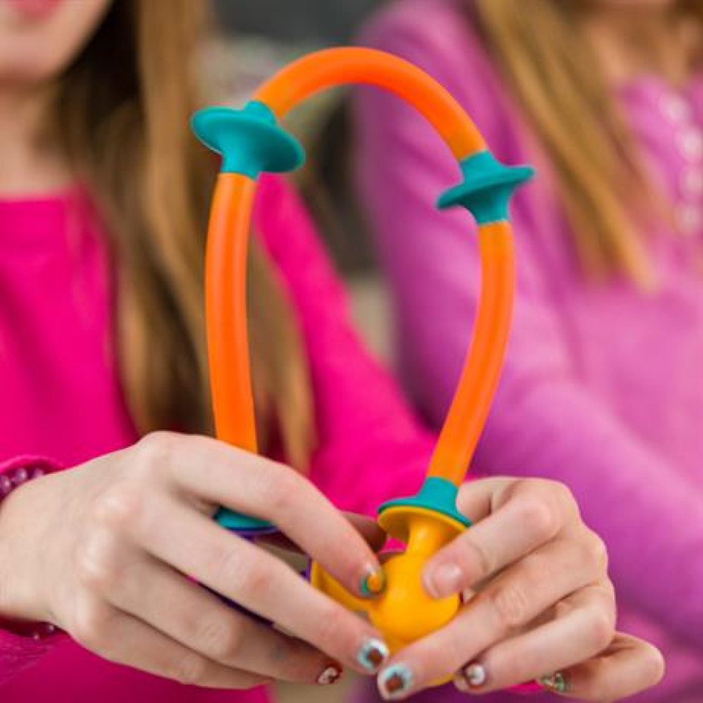 Конструктор контурний З'єднай та зігні Fat Brain Toys Squigz Toobz F194ML
