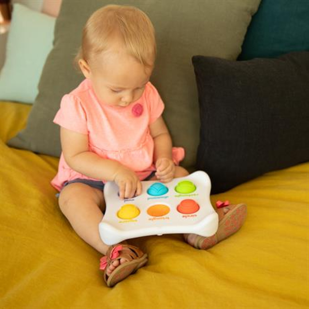 Іграшка сенсорна Fat Brain Toys Колір Форма Назва Dimpl Duo Брайль