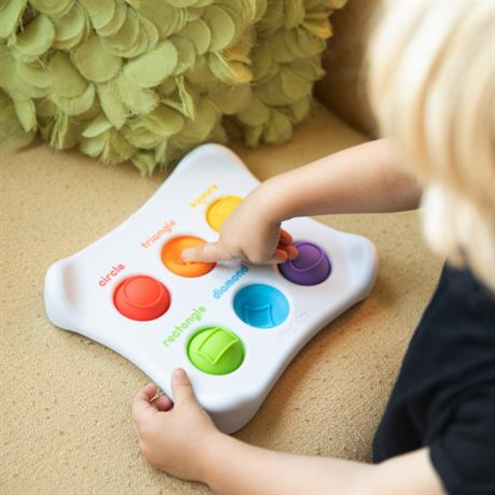 Іграшка сенсорна Fat Brain Toys Колір Форма Назва Dimpl Duo Брайль