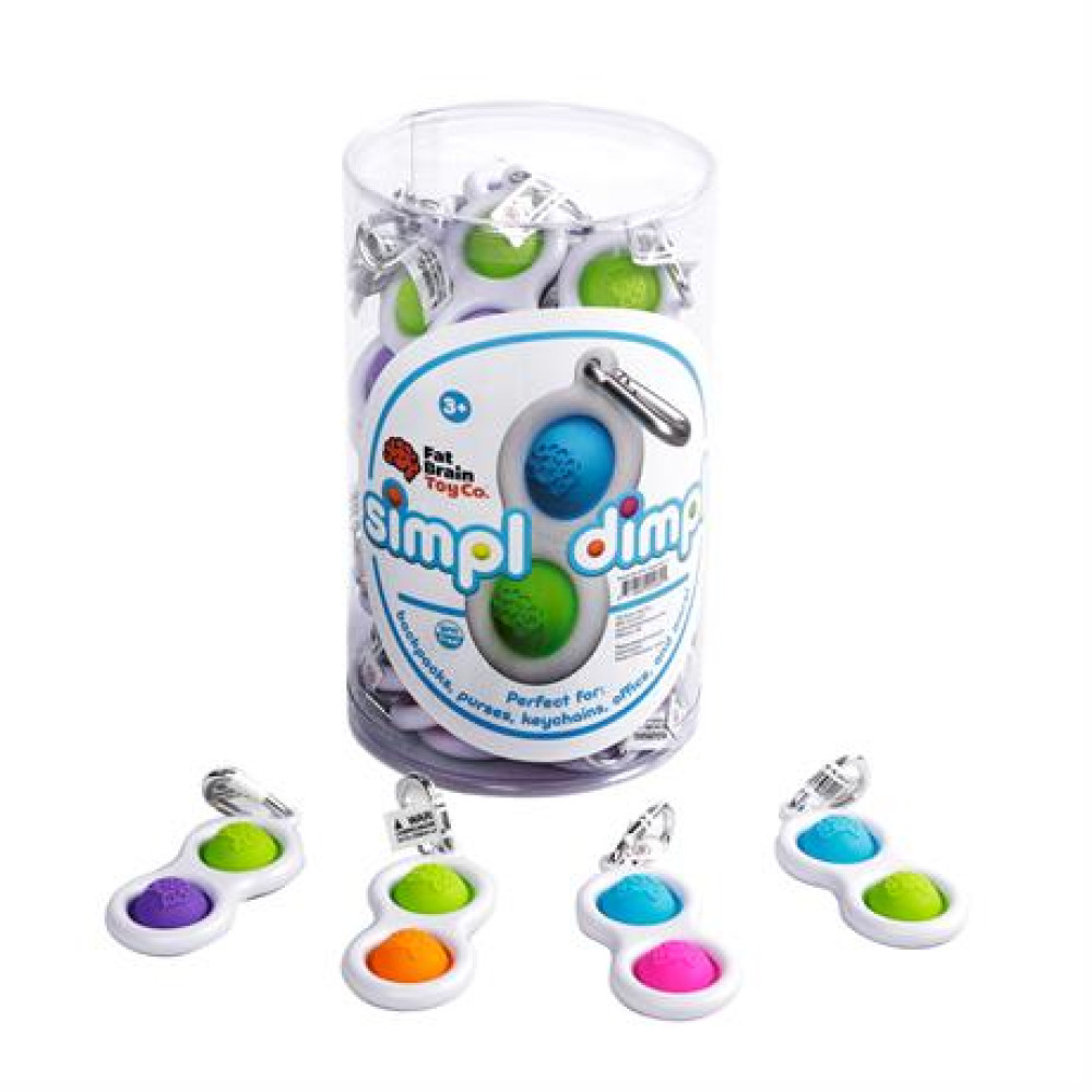 Тактильний антистрес-брелок Fat Brain Toys Кнопки Simpl Dimpl