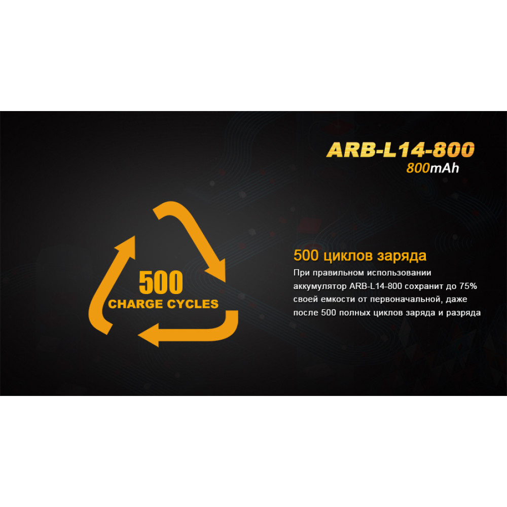 Акумулятор Fenix 800 mAh Li-ion (ARB-L14-800)