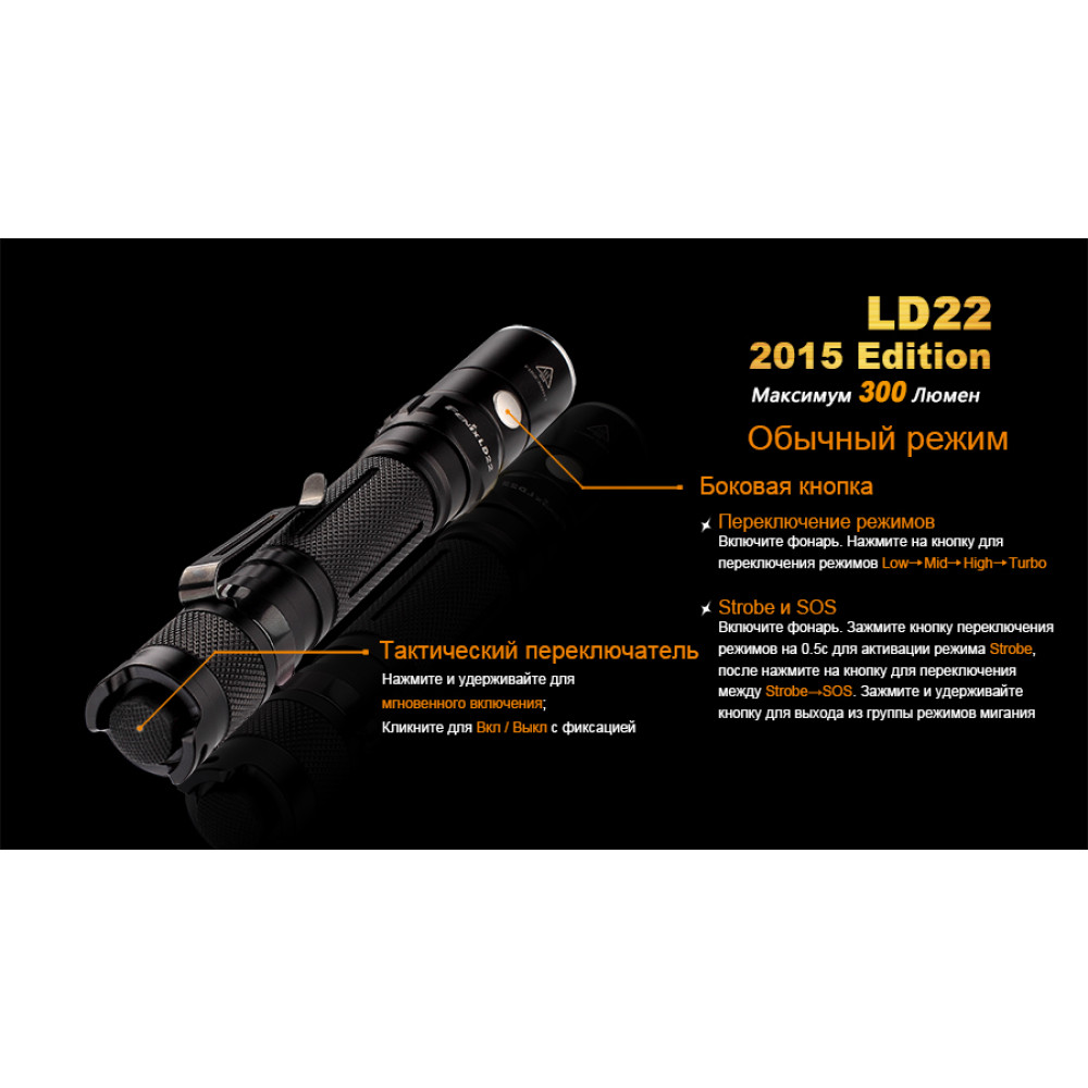 Ліхтар ручний Fenix LD22XPG2R52015