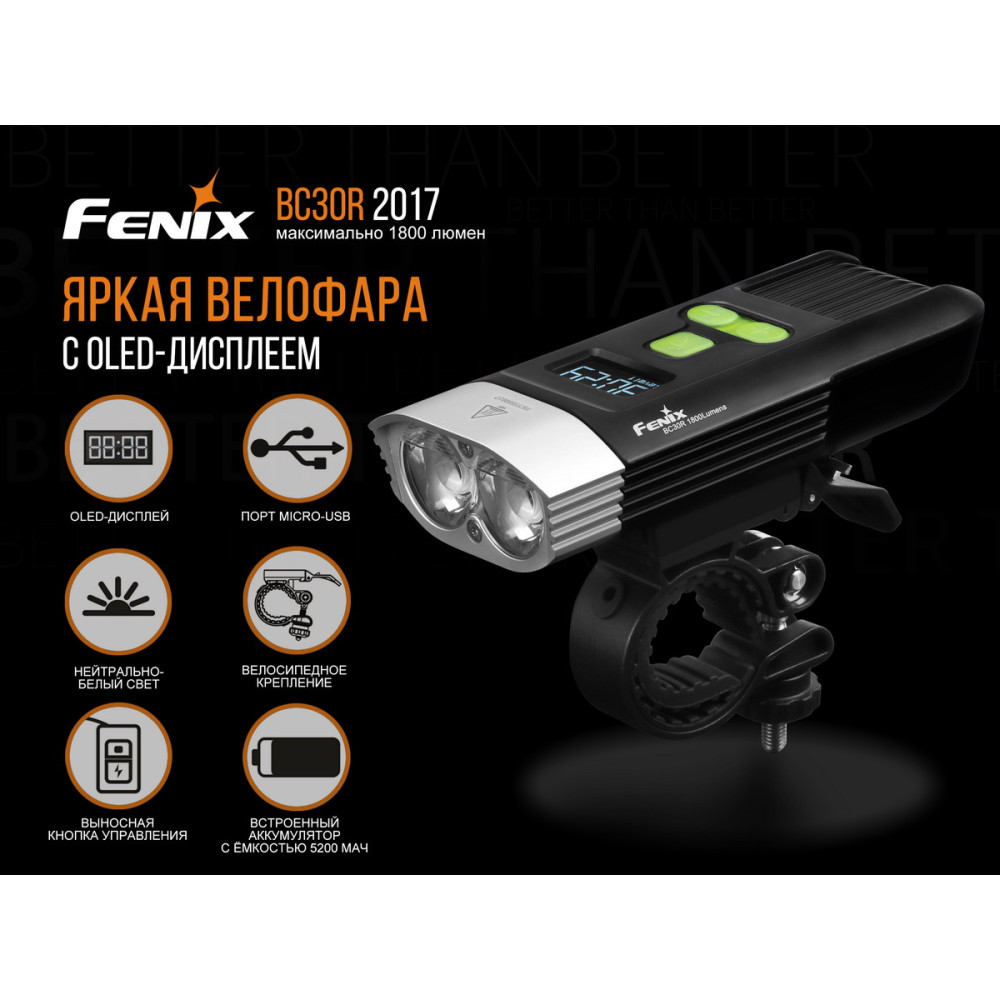 Велофара Fenix BC30R2017