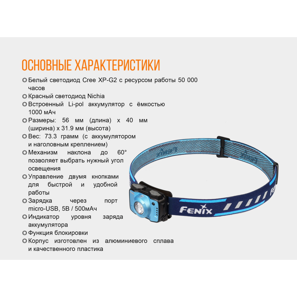 Ліхтар налобний Fenix HL12Rp