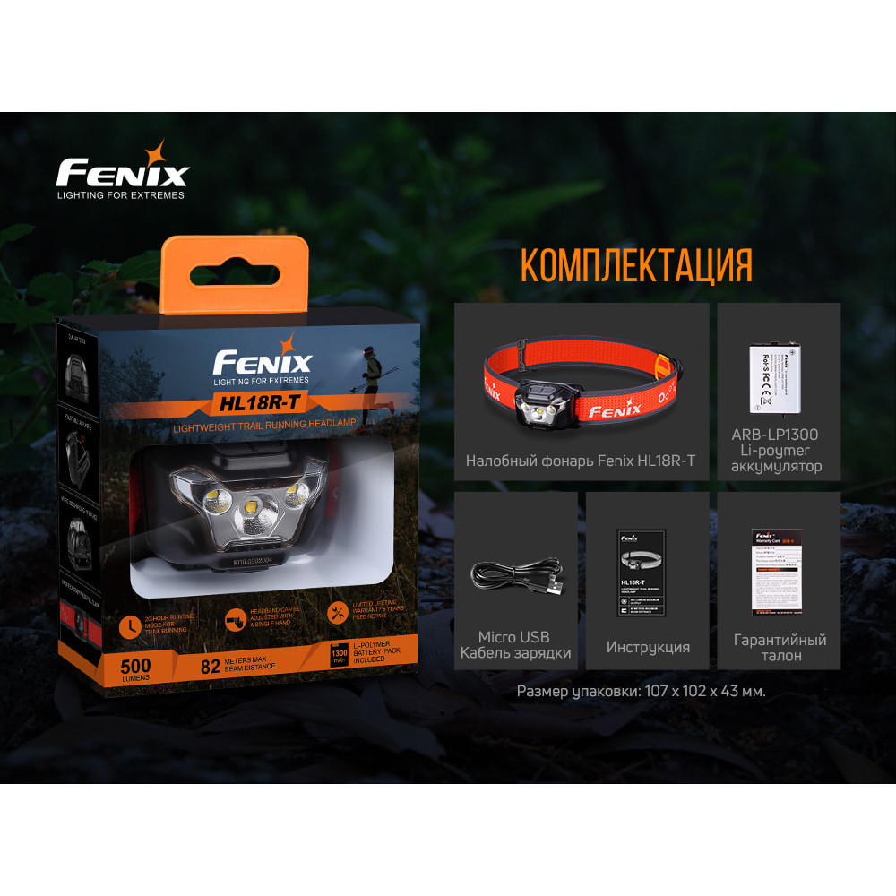 Ліхтар налобний Fenix HL18RT