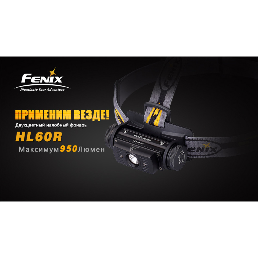 Ліхтар налобний Fenix Cree XM-L2 U2 Neutral White LED HL60RU2