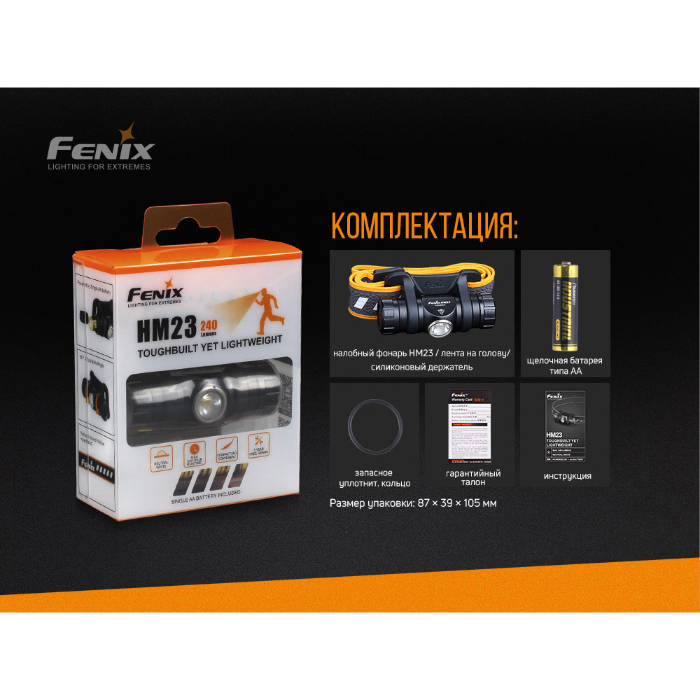 Ліхтар Fenix Cree Neutral White LED HM23