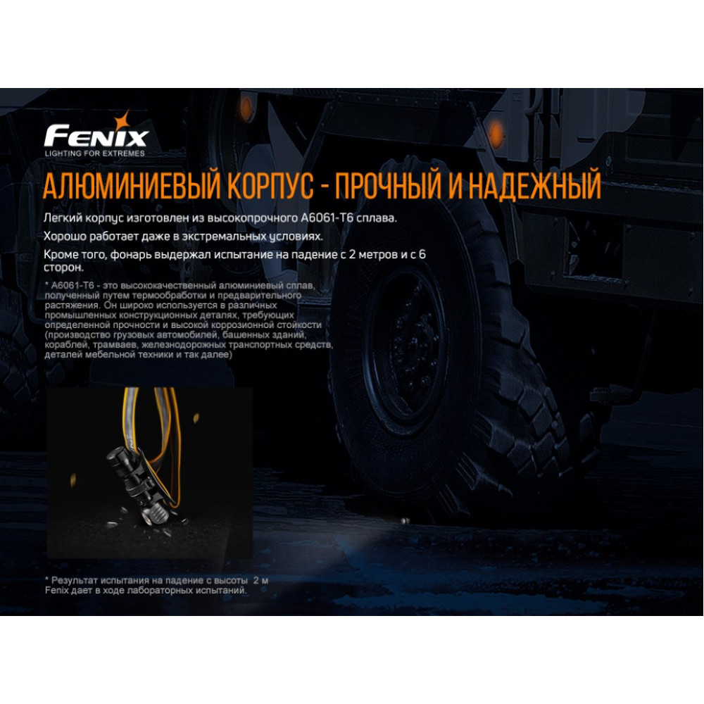 Ліхтар налобний Fenix + складний ніж Ruike S22