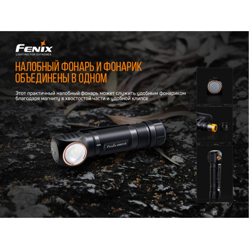 Ліхтар налобний Fenix + складний ніж Ruike S22