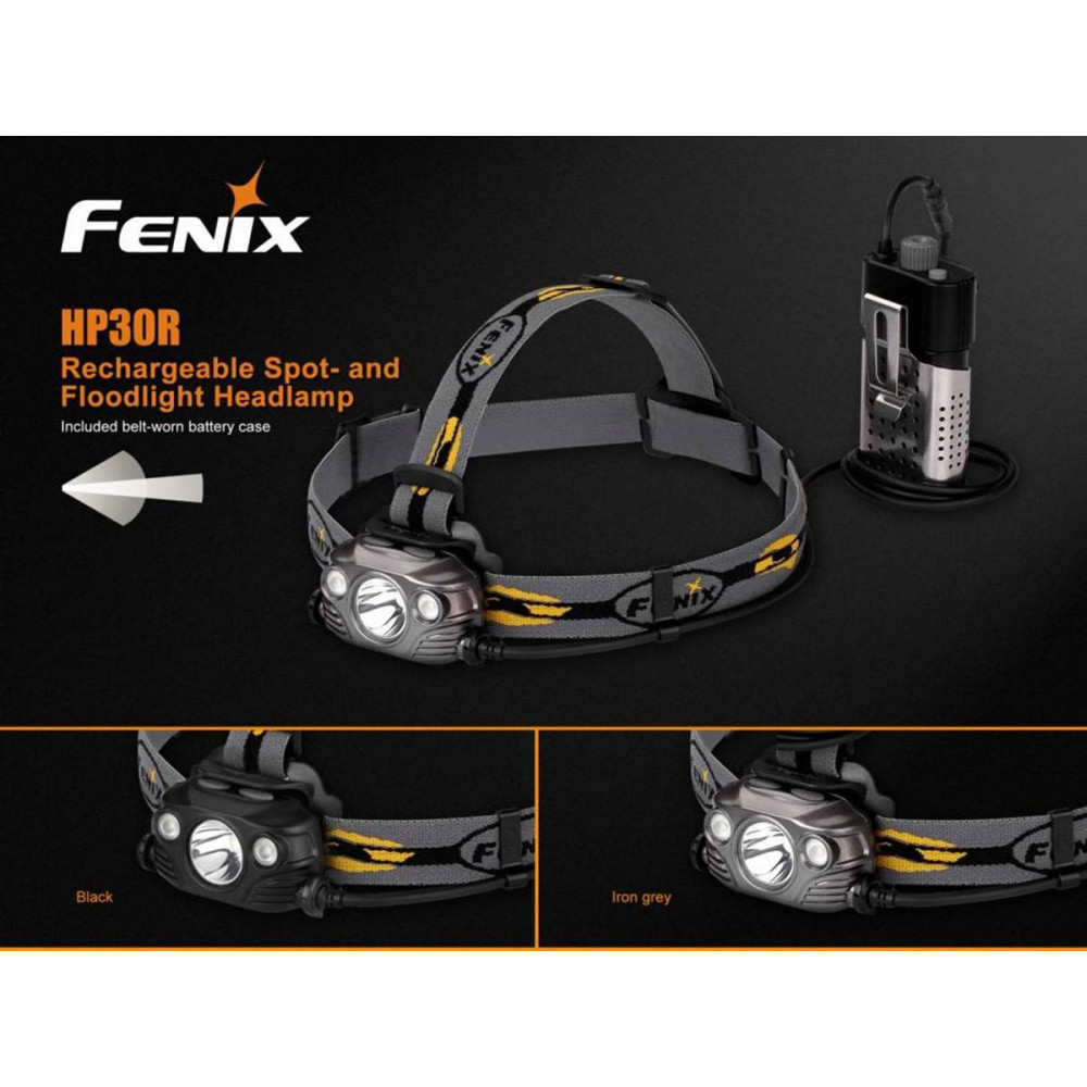 Ліхтар налобний Fenix V2.0 HP30Rgrey