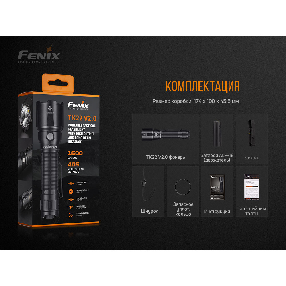 Ліхтар Fenix TK22V20