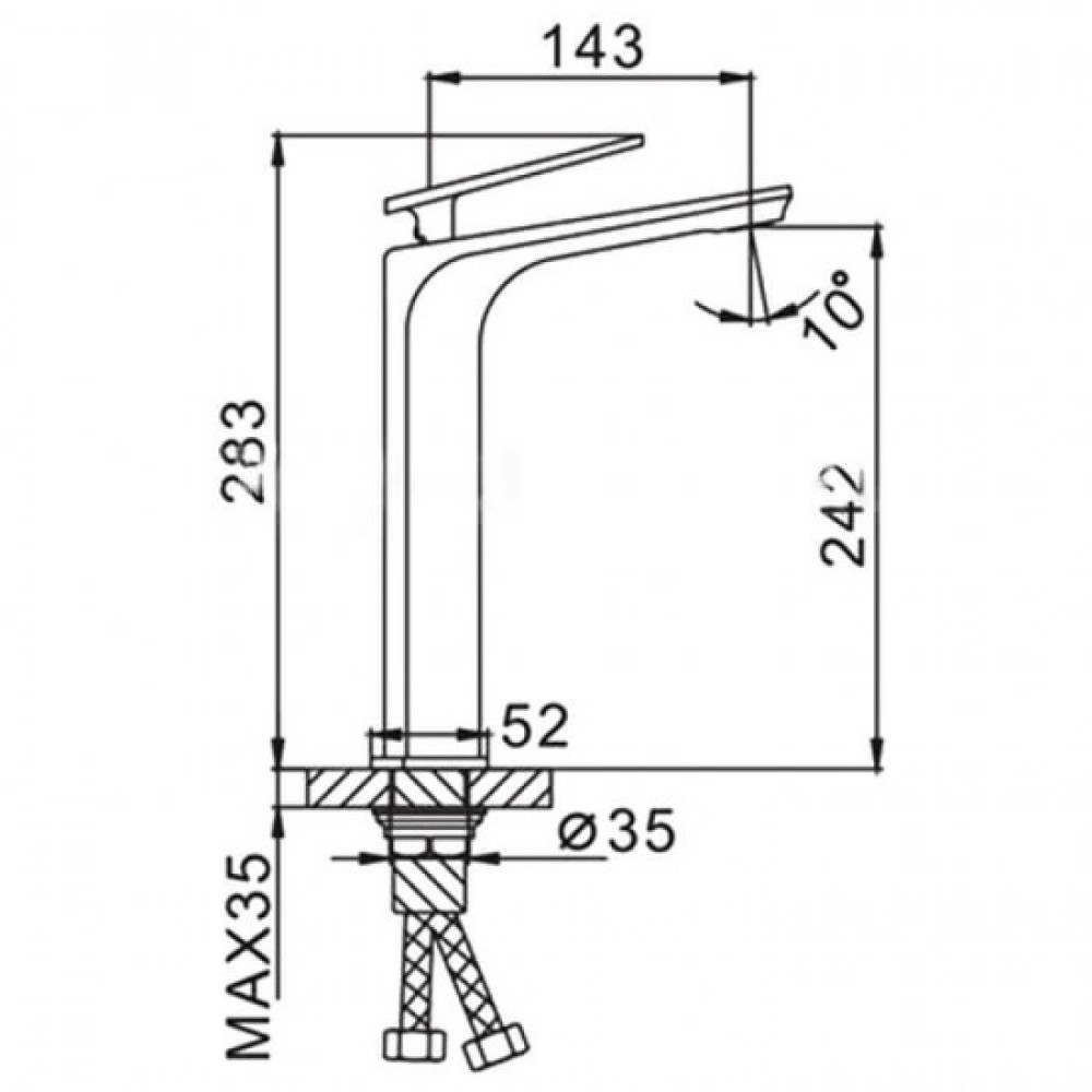 Змішувач для умивальника Frap F1058-2