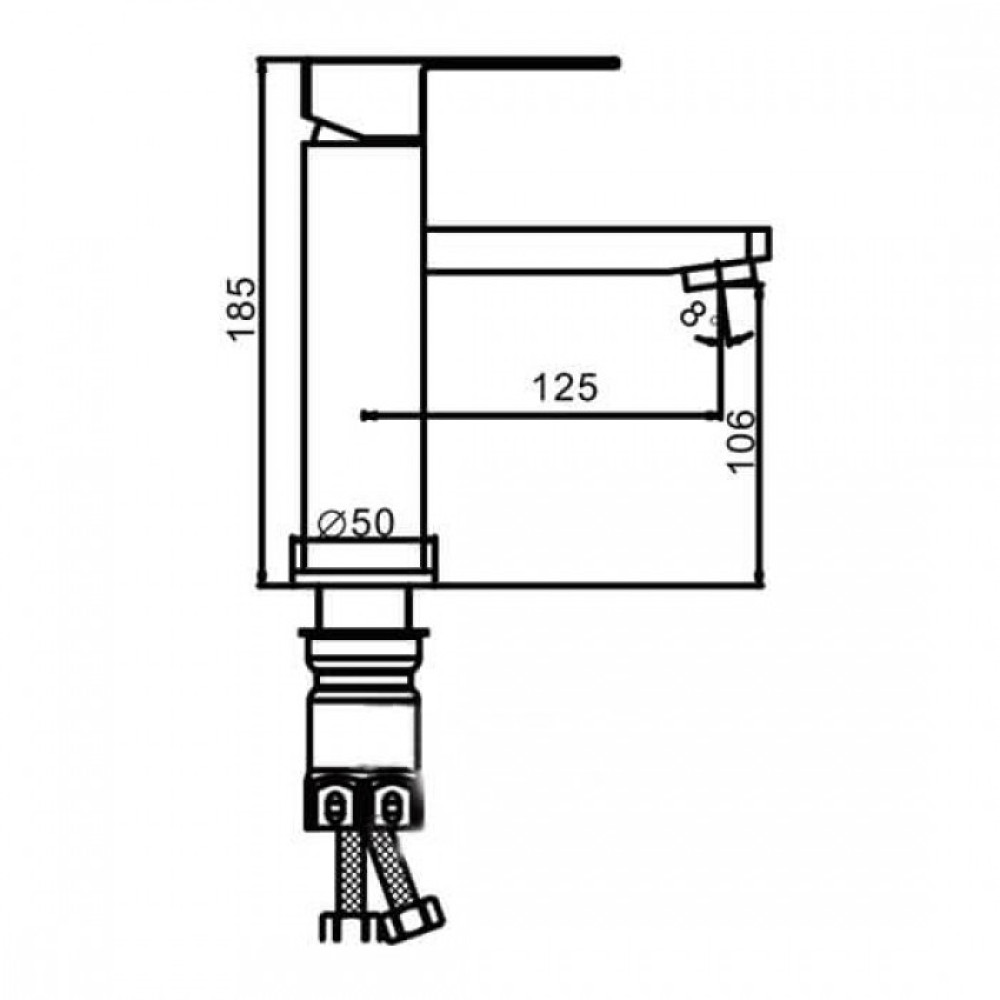 Змішувач для умивальника Frap F10802